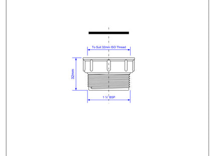 McAlpine S12A-F European to UK Waste Outlet Adapto