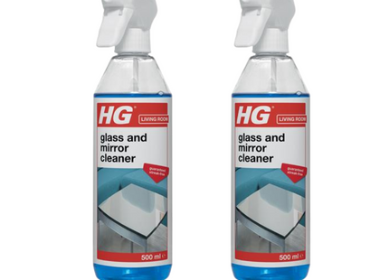 HG Glass and Mirror Cleaner 500ml (Pack of 2)