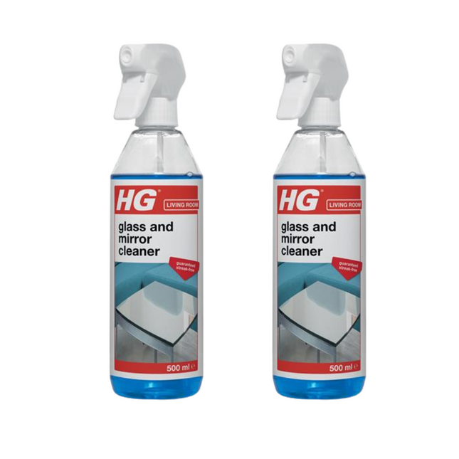 HG Glass and Mirror Cleaner 500ml (Pack of 2)