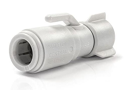 John Guest Speedfit 15mm x 1/2" BSP Service Valve With Tap Connector Tool Free (Pack Of 5)