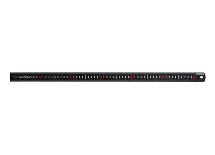 Faithfull Matt Black Stainless Steel Measuring Rule 600Mm