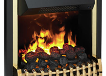 Dimplex Atherton Ath20 Coal Bed Inset Fire With Remote Control - Brass