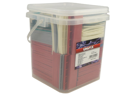 Unifix Assorted Flat Packers 28 x 100 x 1-6mm - PACKERTUB (Tub of 400)