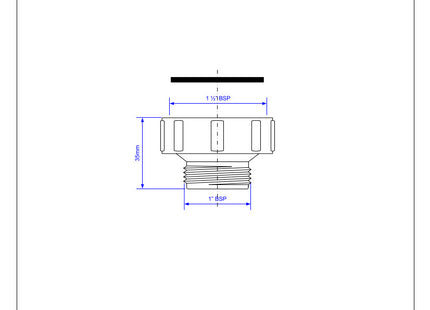 McAlpine T12H 1½" x 1" BSP Female x BSP Male Coupling