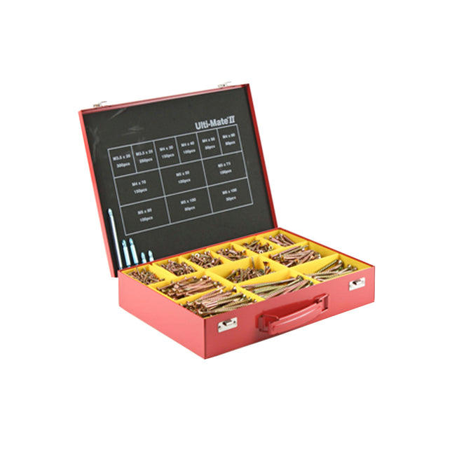 Ulti-Mate Woodscrews Pozisquare Double Countersunk  ZYP CE - 9ULTIMATEMETCASE1 - Case of 1570 Screws