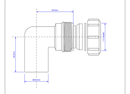 McAlpine S1M 1¼" Conversion Bend