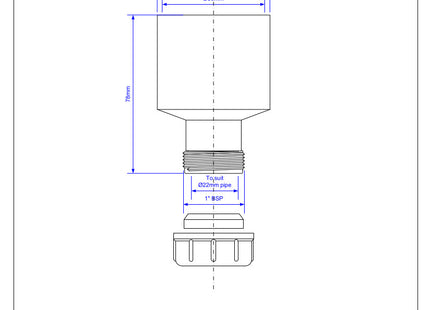 McAlpine TUN-2 2" x 19/23mm Multifit Reducer