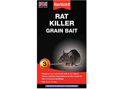 Rentokil Rat Killer Grain Bait 3 Sachets