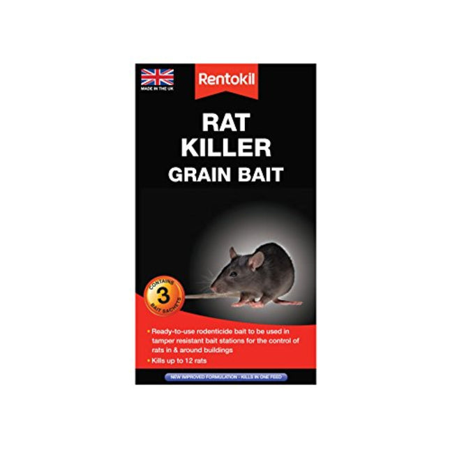 Rentokil Rat Killer Grain Bait 3 Sachets