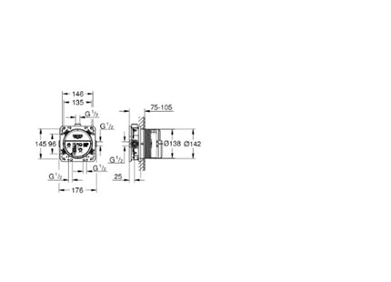 Grohe Rapido Smartbox Chrome - 35604000 - Shower Installation System