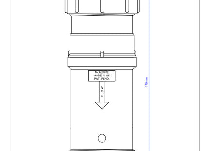 McAlpine MACVALVE-4 2" Self Closing Waste Valve - Compression x Compression