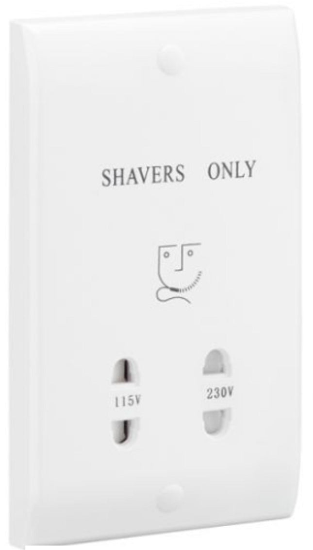 Greenbrook Double Gang Shaver Socket - SHAS