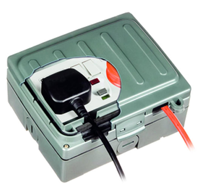 Timeguard Wi Wxt204np Weathersafe Extreme Twin Gang 13A Outdoor Switched Rcd Socket  Passive
