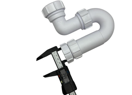 McAlpine ASA10-FS 75mm Water Seal Adjustable Inlet Tubular Swivel 'P' Trap, Universal Outlet Fixed Stalk
