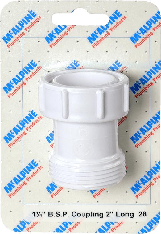 McAlpine CARD-28 1¼" BSP Coupling 2" Long - S12A-2