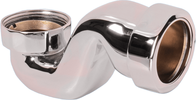 McAlpine BATHTRAP25-CPB 25mm Water Seal Chrome Plated Brass Bath Trap with 1½" Universal Outlet