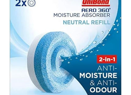 Unibond Aero 360 Moisture Absorber Neutral Refills Pack Of 4