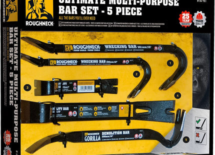 Roughneck 64-961 Wrecking Bar Set, 5 Piece