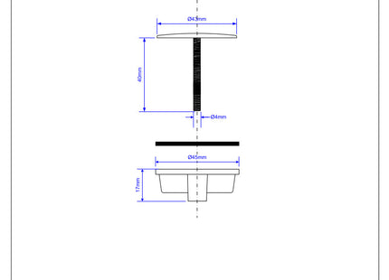 McAlpine TAPSTOP-SS40 Stainless Steel Tap Hole Stopper