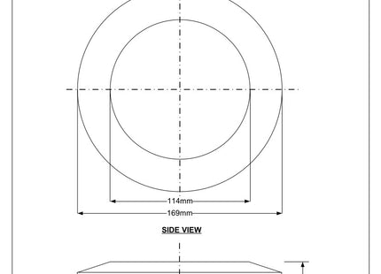 McAlpine WC17-114 WC Connector Wall Flange for Flexible WC Connector