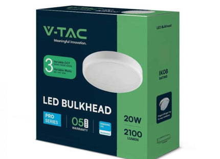 V-Tac Lumi Vt-8603 8W/16W/20W Led Dome Light Samsung Chip 3In1 Rd Ip65