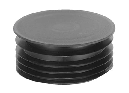 McAlpine DC4-BL Black 4"/110mm Drain Connector Blank Cap