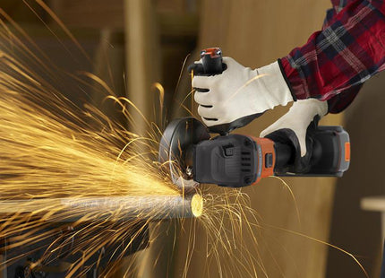 Black + Decker BCG6L8D13 Powerconnect Brushless Angle Grinder 18V, 2.0Ah Li-Ion - Ideal for DIY