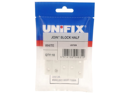 Unifix Joint Block Half White (Box of 50)