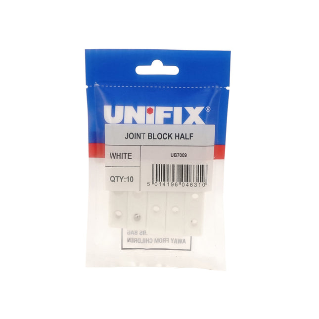 Unifix Joint Block Half White (Box of 50)