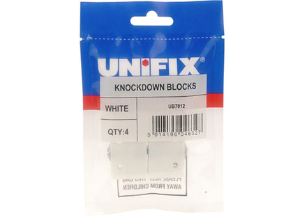 Unifix White Knockdown Blocks (Box of 20)