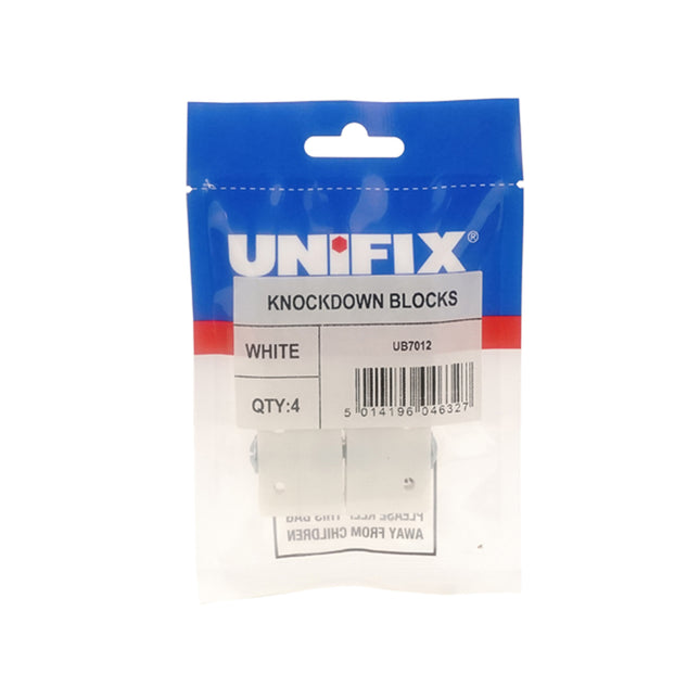 Unifix White Knockdown Blocks (Box of 20)