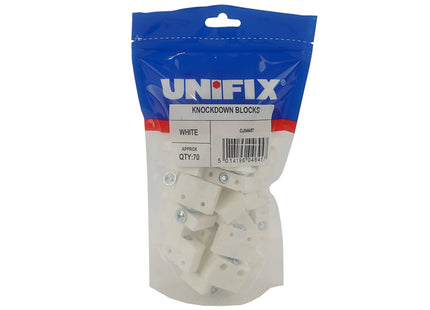 Unifix White Knockdown Blocks (Box of 350)