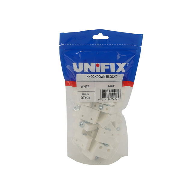 Unifix White Knockdown Blocks (Box of 350)