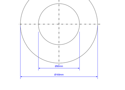 McAlpine WC17-90 WC Connector Wall Flange for Rigid WC Connector