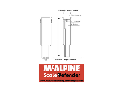 McAlpine Scale Defender Starter Pack with 4 x Refill Cartridges