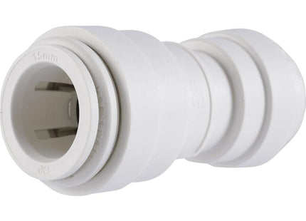 John Guest Speedfit 15mm Female to 12mm Female Reducer PPM201512W (Pack of 2)