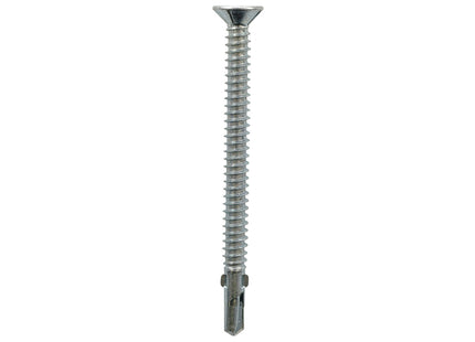 JCP Fixings Woodfix Self-Drilling Screws Light Section DIN 7504P Bright Zinc Plated - 5.5 x 100mm (Box of 100)