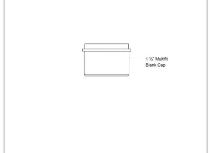 McAlpine T23M 1½" Multifit Blank Cap without nut