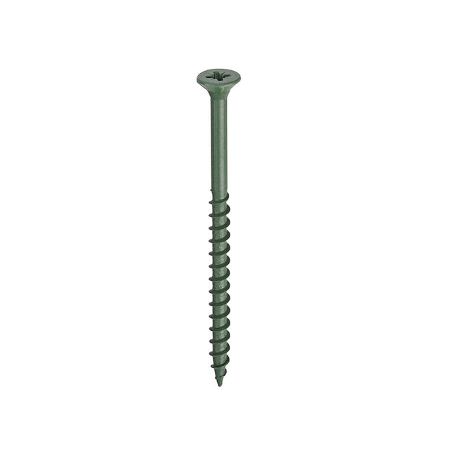 Unifix Decking Screws Pozi Countersunk  Head Magsho Green Coating - 8G x 3" - 9DECSCREW/013 for Decking (Box of 100)