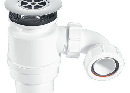McAlpine STW12-RB 80mm Water Seal Resealing Shower Trap with Multifit Outlet