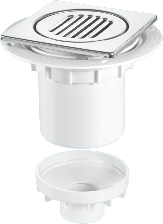 McAlpine TSG2-T150SS 75mm Water Seal Gully with Vertical Outlet for Tiled or Stone Floors