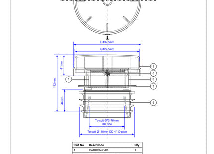 McAlpine MACFILTER Two Way Active Carbon Filter