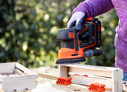 Black + Decker BDCDS18 Mouse Detail Sander 18V - BDCDS18-GB - Compact and Ergonomic