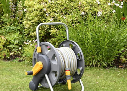 Hozelock HOZ2431 45m Hose Reel with 25m Hose & Hozelock 2515 Multi Sprinkler 79m