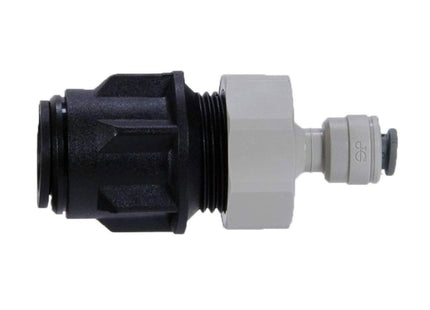 John Guest 15mm Pipe to 1/4 Inch Pushfit Fridge Water Filter Pipe Adapter