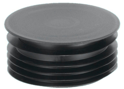 McAlpine DC4-BL Black 4"/110mm Drain Connector Blank Cap