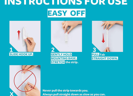 Command Medium Bathroom Hooks (Pack 2)