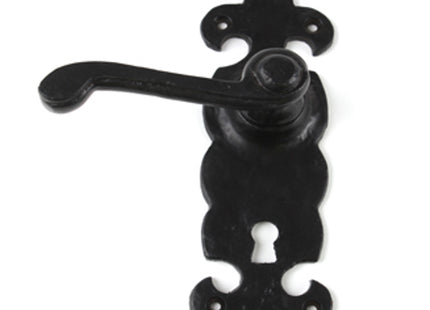 Unifix Black Antique Fleur De Leys Ornate Lock Furniture - 9KXANTIQUE/906