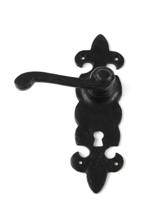 Unifix Black Antique Fleur De Leys Ornate Lock Furniture - 9KXANTIQUE/906