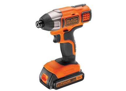 Black + Decker BDCIM18C1 Impact Driver 18V, 1 x 1.5Ah Li-Ion - BDCIM18C1-GB